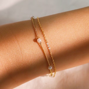 Pearl Bracelet Dainty Pearls Bracelet Bridesmaid best Gift Wedding Bracelet Birthday Gift for Her