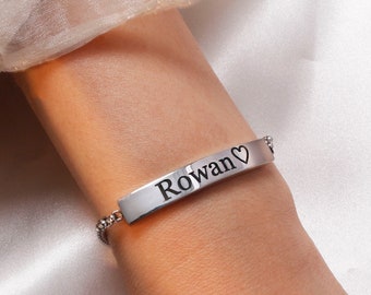 Silver Adjustable Bracelet sliding stopper silver bracelets customized