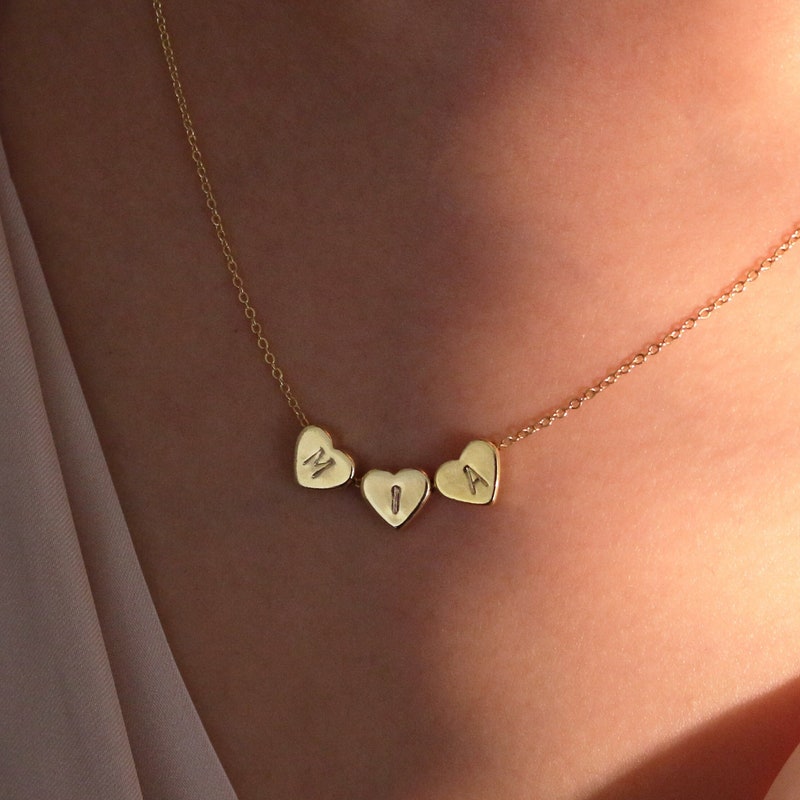3 Strand Necklace w/Heart main image 0