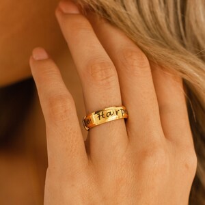 Personalized Inspiration Ring: Custom Message, Handmade Jewelry