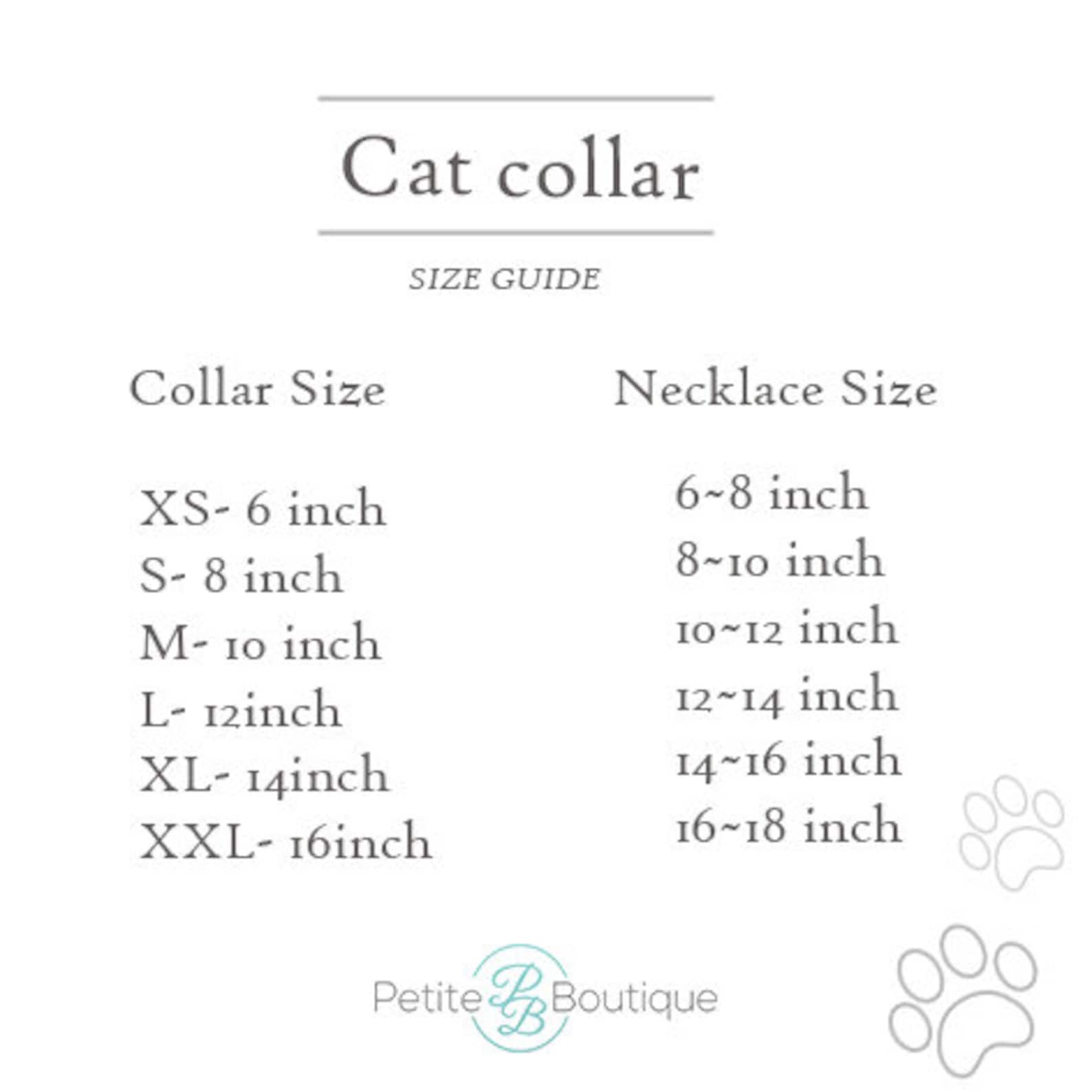 Cat Collar Personalized Necklace Lovely Pet Gift Name Gift Etsy