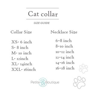 Cat Collar Personalized Necklace Lovely Pet Gift Name Gift for Pet 100% leather Safe Cat Collar Necklace image 6