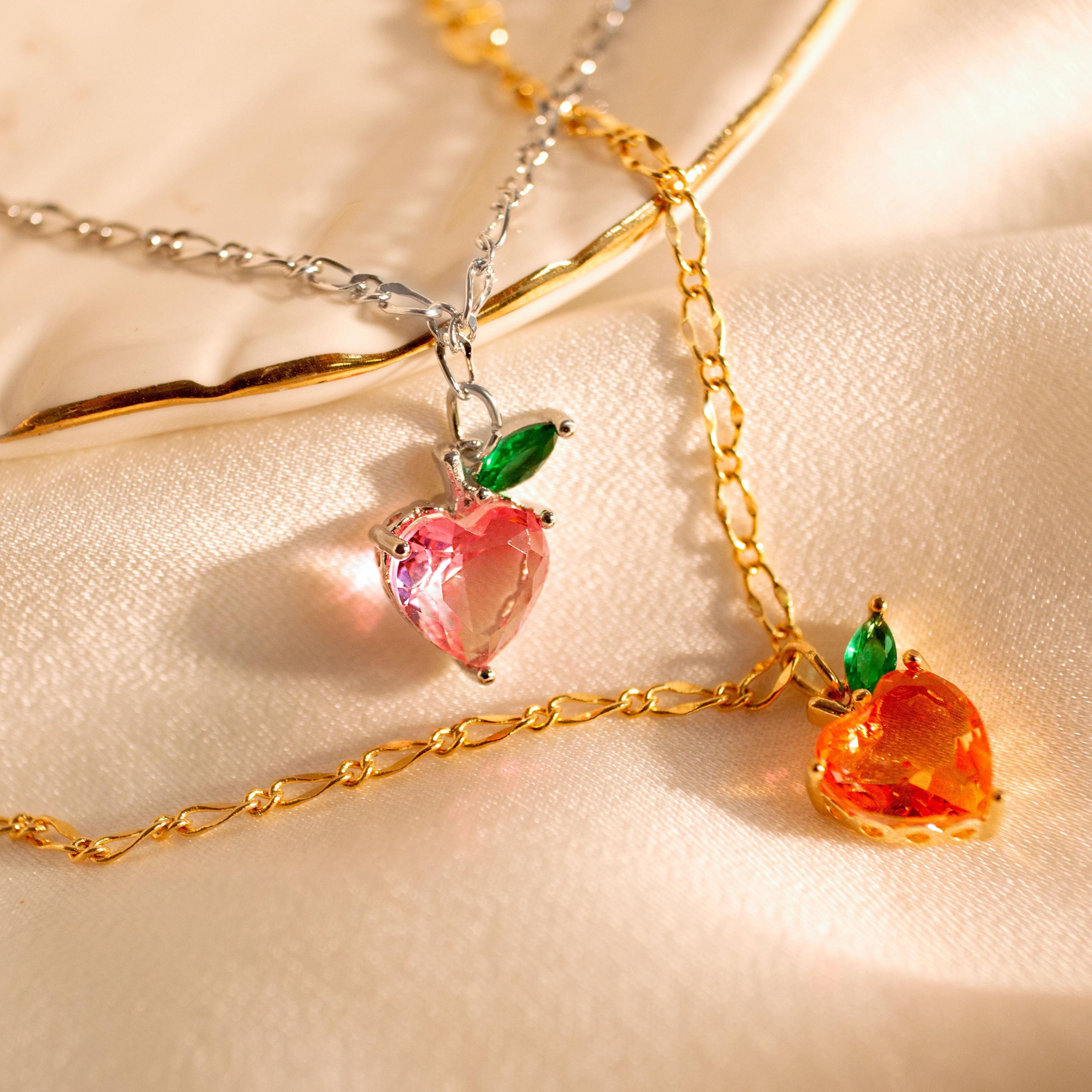 Apple crystal bracelet heart apple heart bracelets best gift for her friendship birthday gifts best