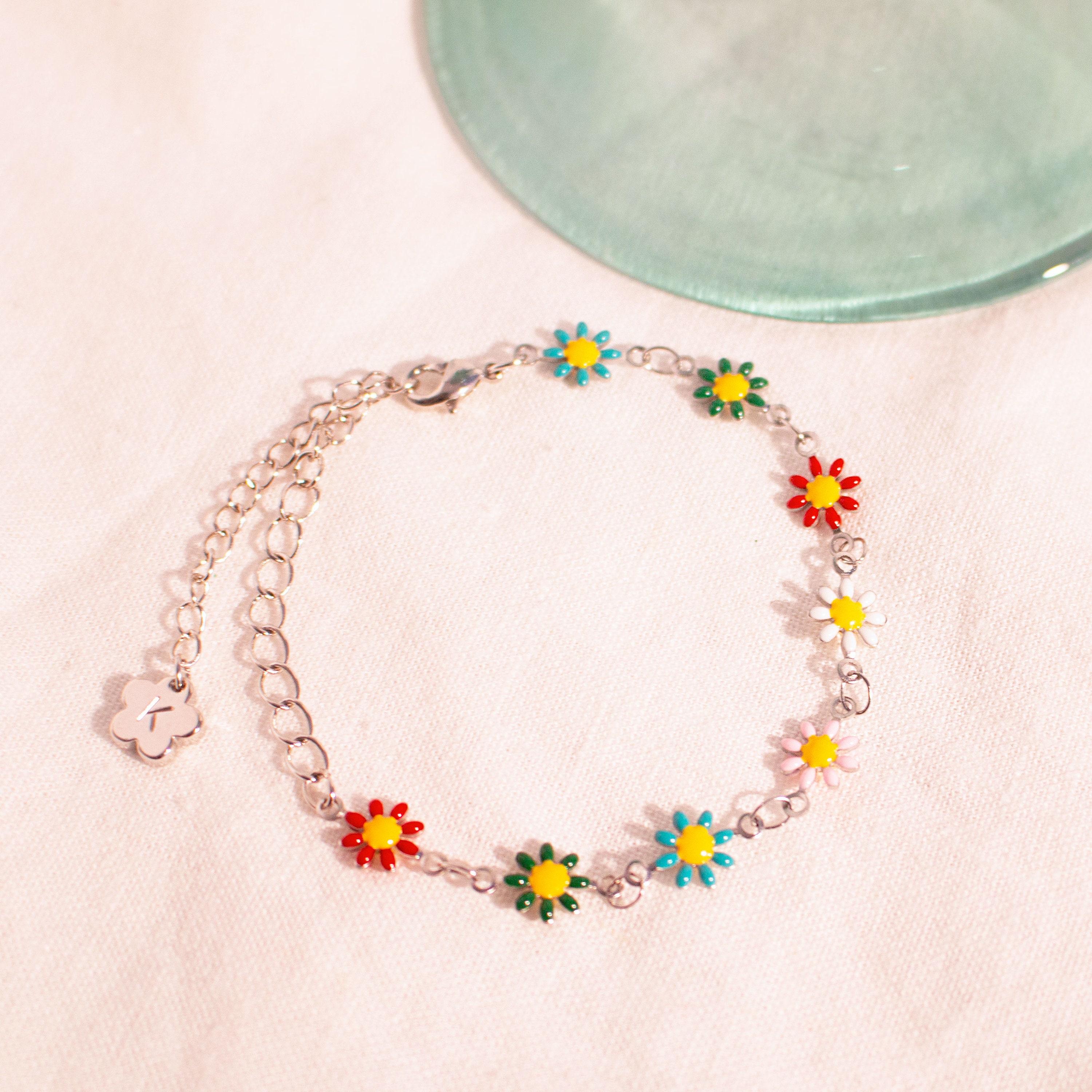 Flowers anklet cute colorful ankle bracelet flower best gift for her unique anklets