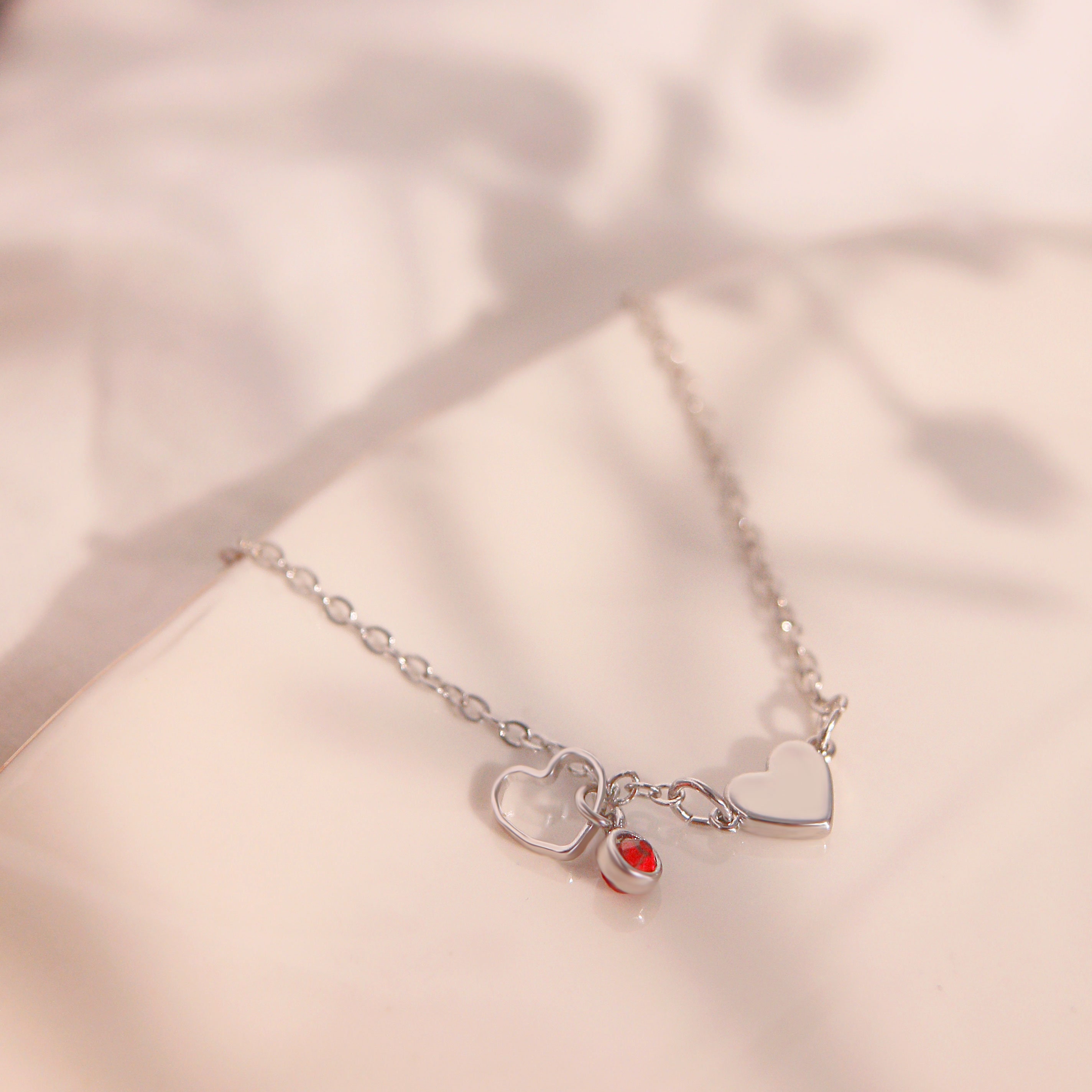 Heart birthstone bracelet trendy cute bracelets birthday best gift for her best
