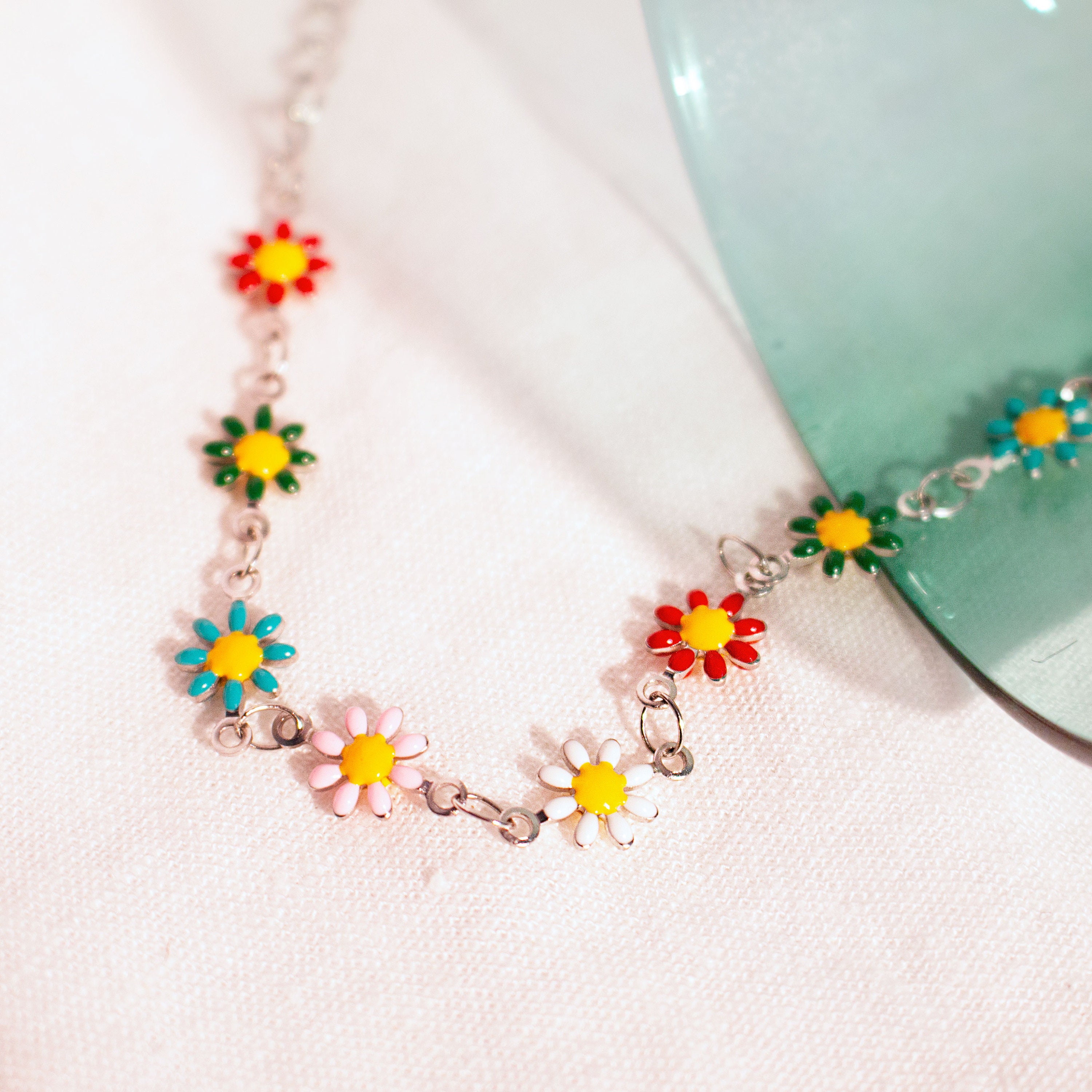Flowers anklet cute colorful ankle bracelet flower best gift for her unique anklets