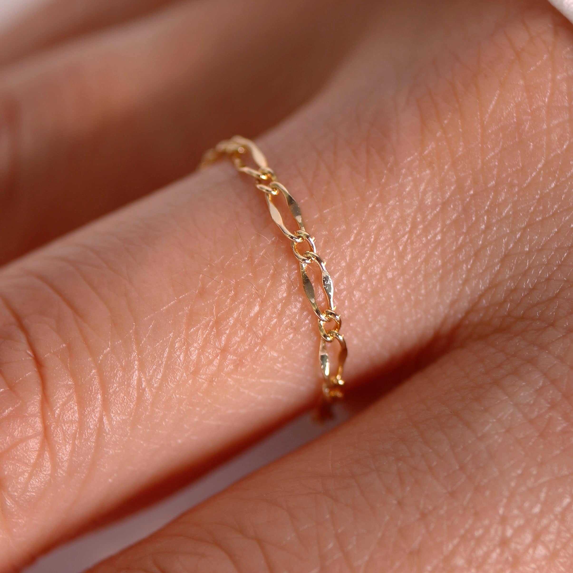 Dainty rose gold ring minimalist dainty simple gold rings best gift for her