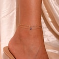 Birthstone anklet something blue for bride anklets birthday gifts Personalized anklet