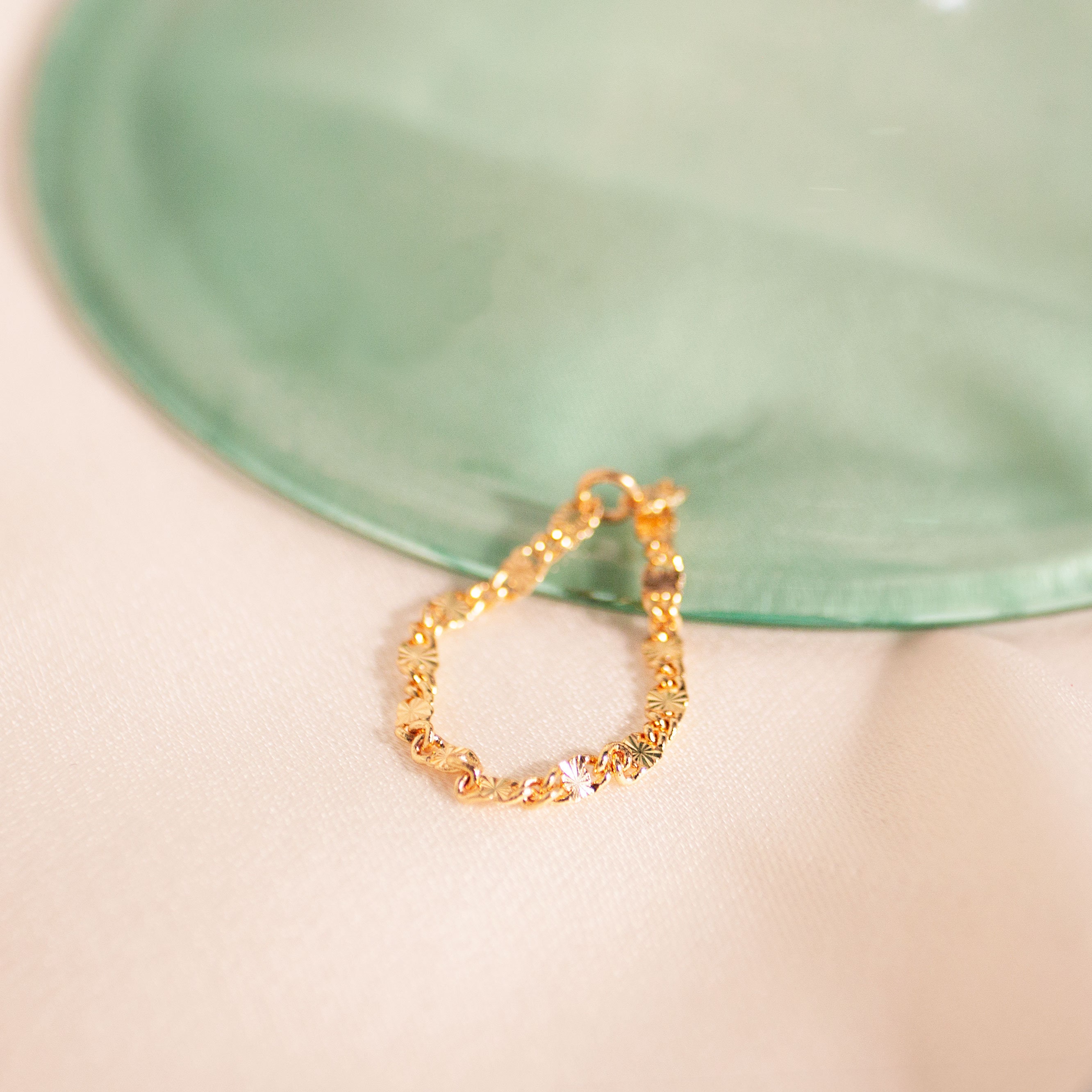 Permanent cutting gold ring 16K gold plated permanent rings gift for her best gifts