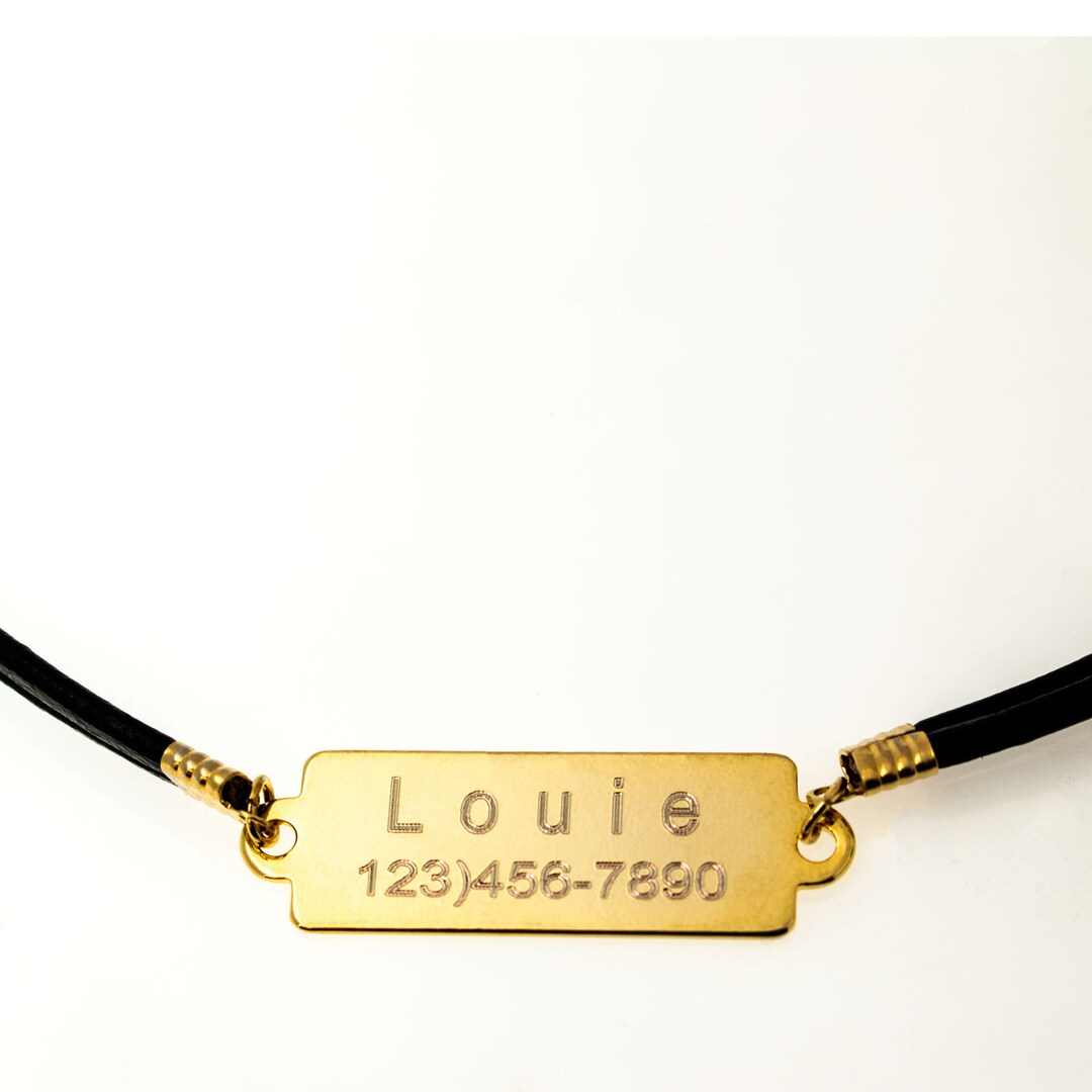 Customized Cute Dog Necklace Gift Jewelry Dog Name Tag Etsy