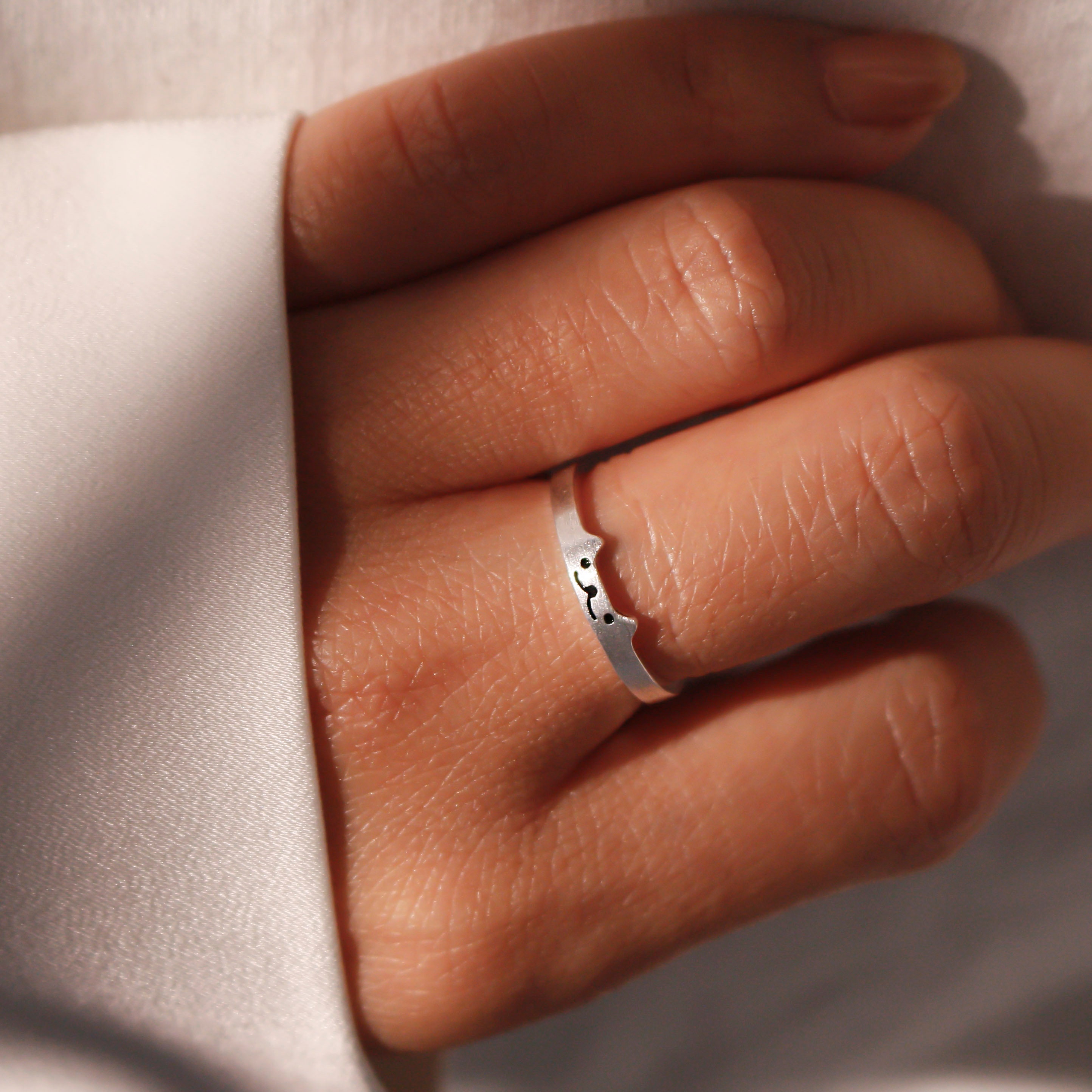 Adjustable Sterling Silver cat Ring Personalized your name initial kitty Rings unique gift