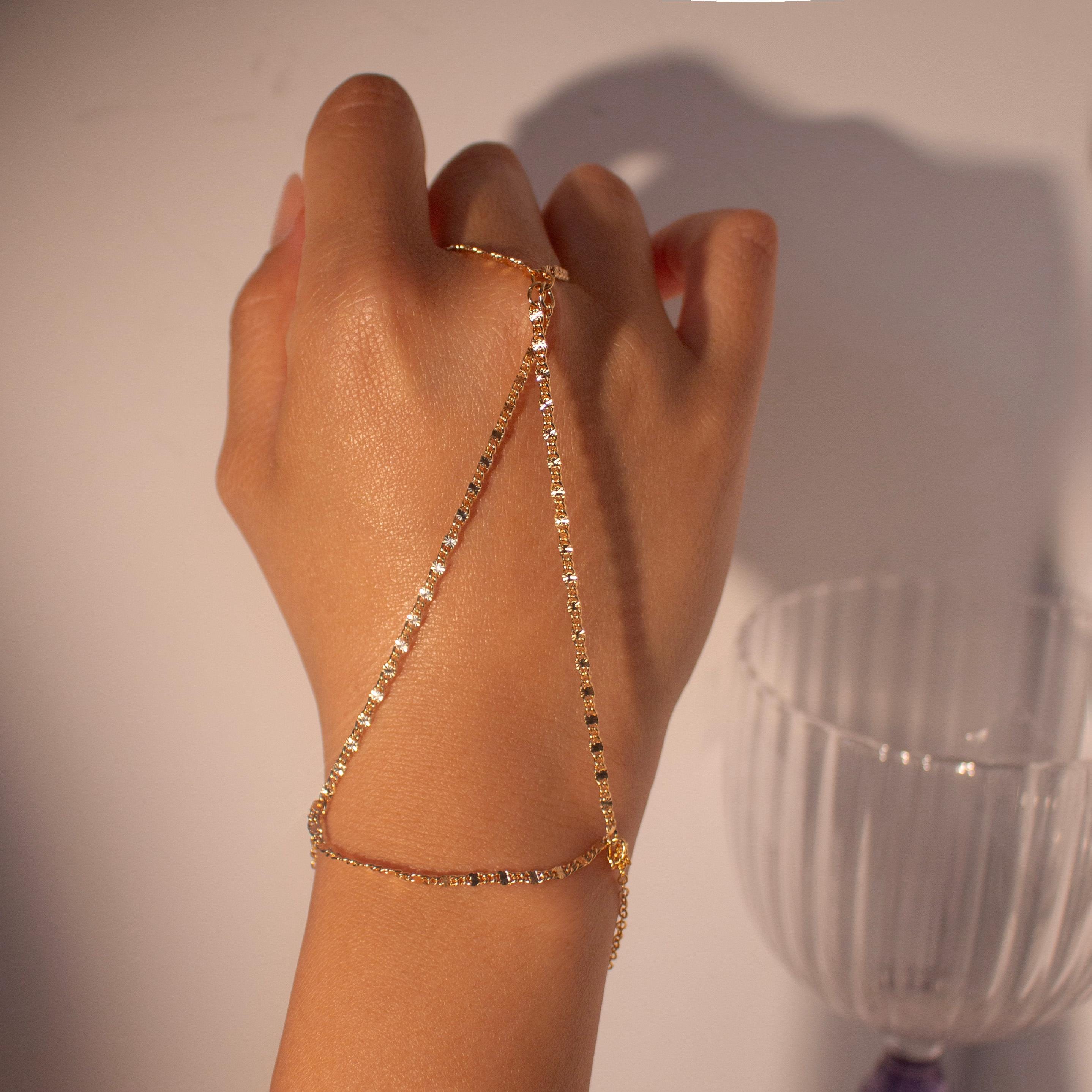 Hand chain ring slave bracelets ring bracelet hand chain bracelets best gift for her