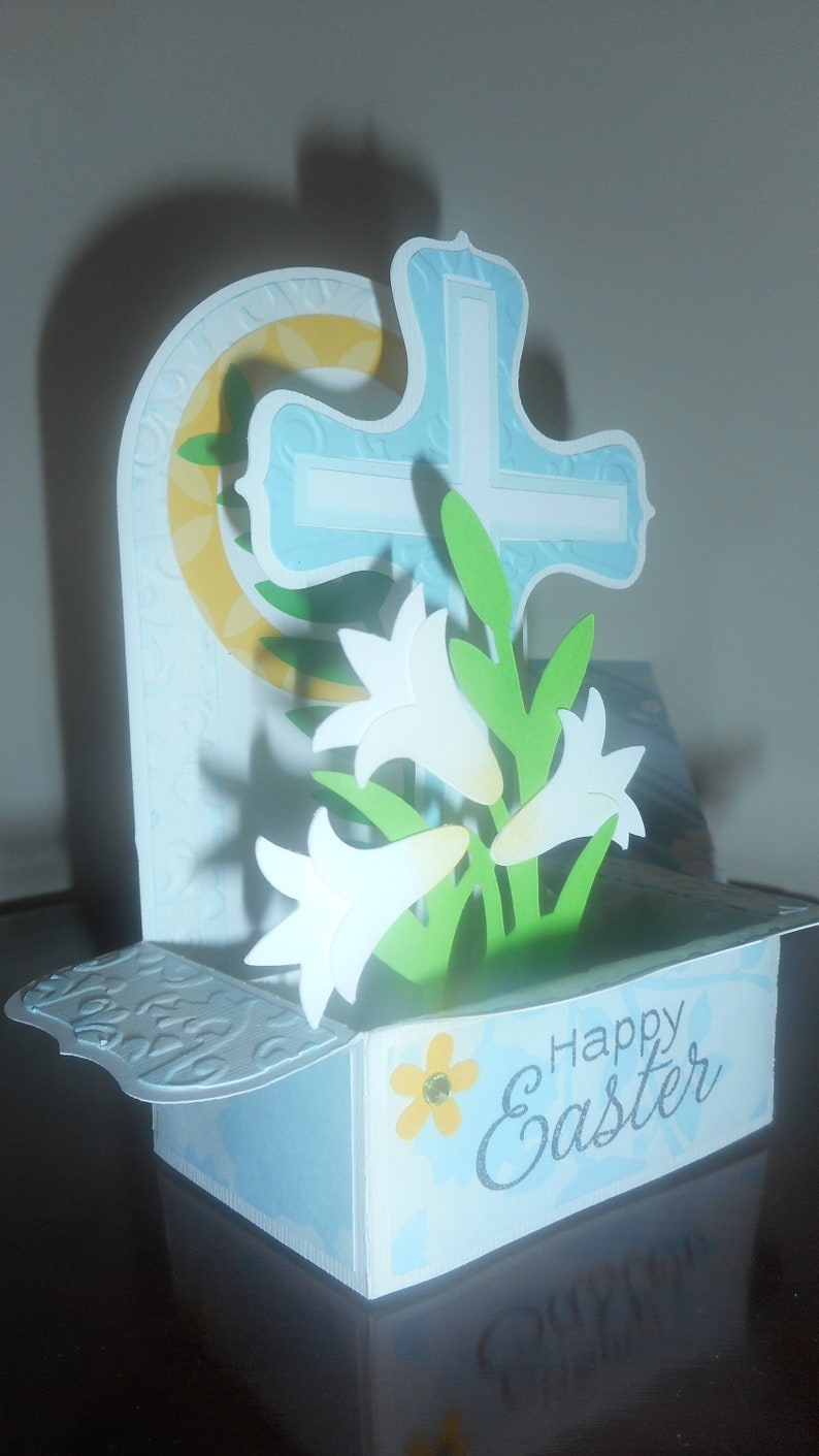 Homemade Blank 3D Cards for Children Handmade Blank Greeting Cards Children/'s 3D Easter Cards Kid/'s Cards Easter Sunday Pop-Up Box Card