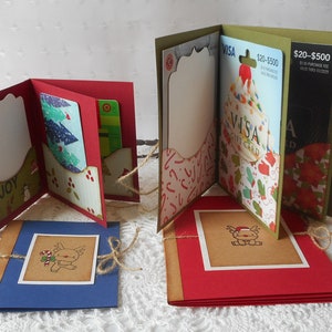 Mini Booklet Multiple Gift Card Holder: Birthday, Shower, Christmas, Graduation, Handmade Gift Card Holder, Handmade Trending Gift Card Book image 5