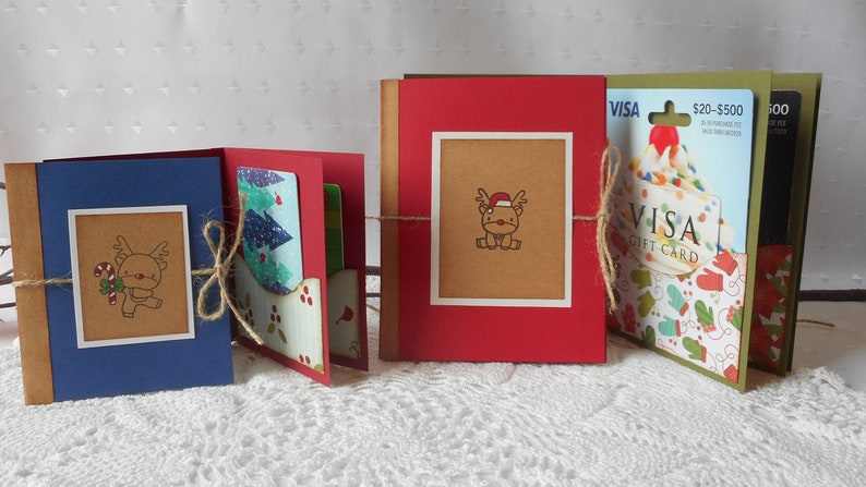 Mini Booklet Multiple Gift Card Holder: Birthday, Shower, Christmas, Graduation, Handmade Gift Card Holder, Handmade Trending Gift Card Book image 4