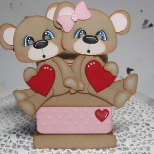 Teddybeer plakboek gestanst. Franklin Loves Smores, Premade Paper Piecing voor Project Life Card, Planner, Album Memories, Verjaardagen