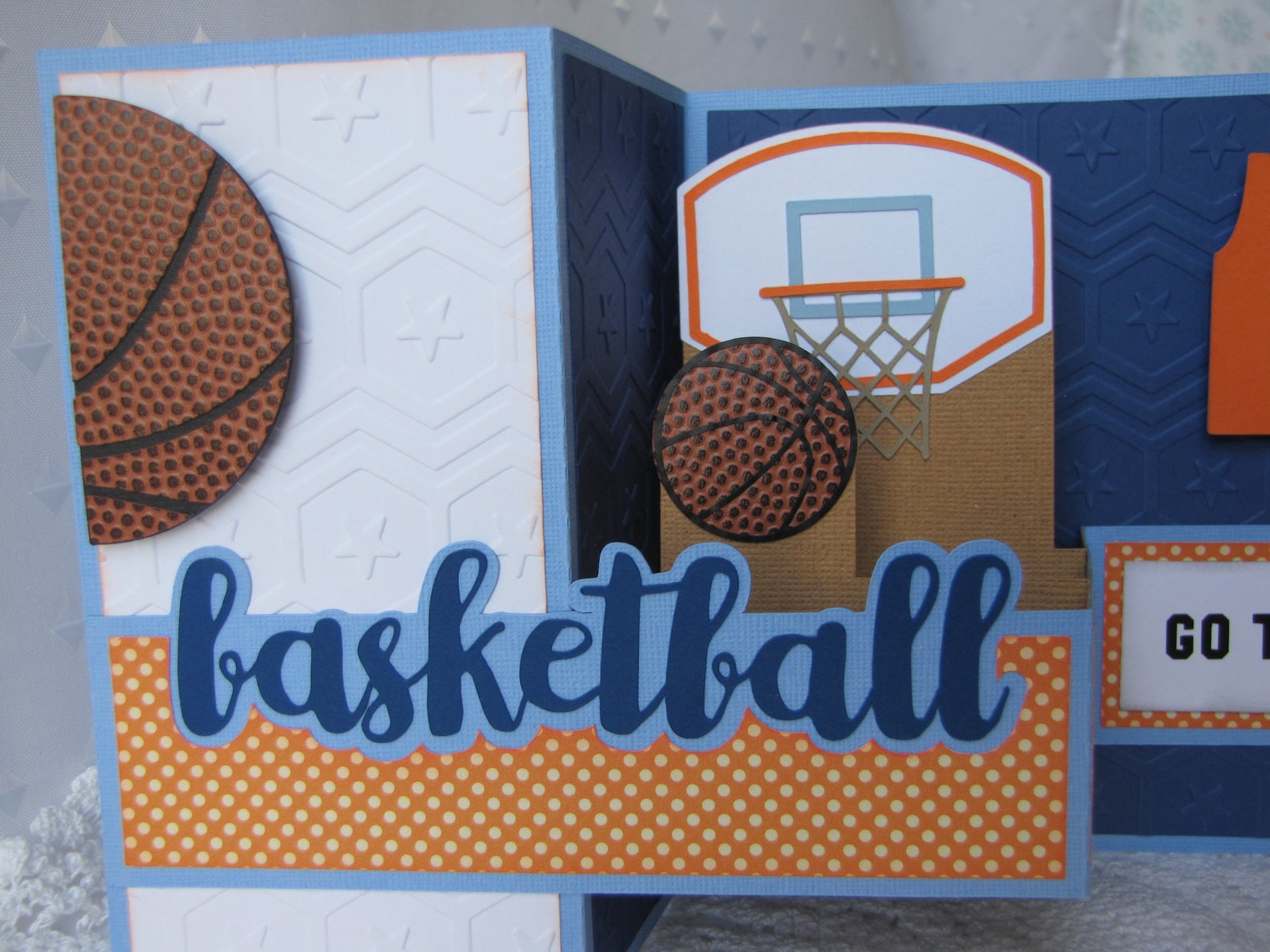 Basketball Popup Box Card Handmade Basketball 3D Birthday Etsy