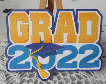 Grad 2022 Premade Paper Piecing Titles, Scrapbook Album, Project Life, Memories Photo Embellishment