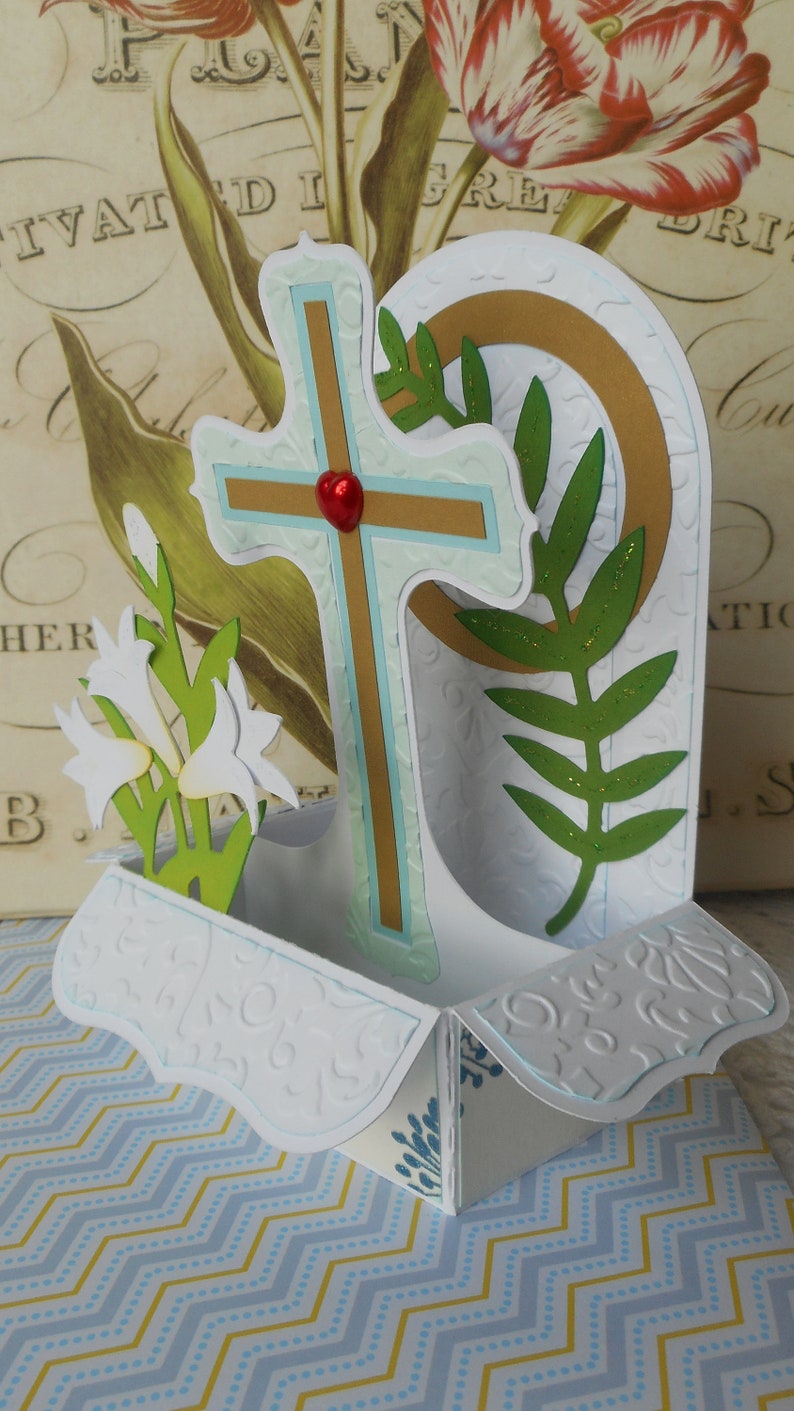 Homemade Blank 3D Cards for Children Handmade Blank Greeting Cards Children/'s 3D Easter Cards Kid/'s Cards Easter Sunday Pop-Up Box Card