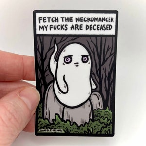 Fetch the Necromancer Vinyl Sticker