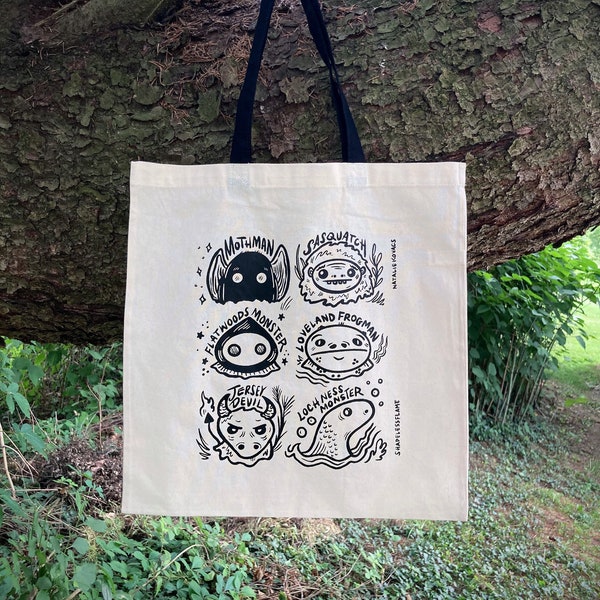 Know Your Cryptid Screenprinted Tote Bag