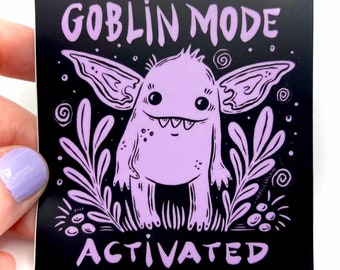 Goblin Mode Activated Vinyl Sticker