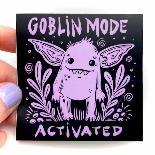 Goblin Mode Activated Vinyl Sticker