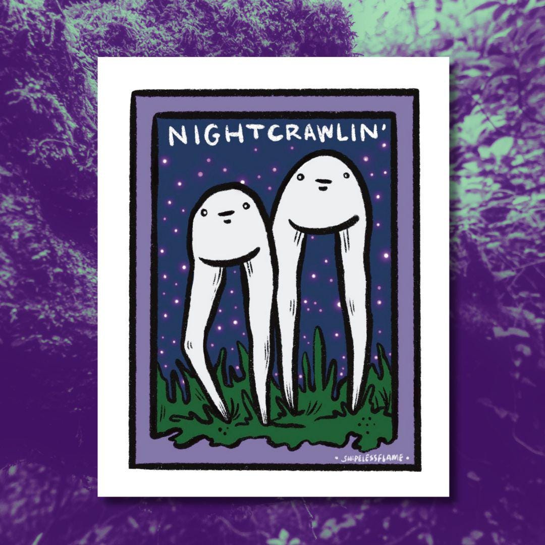 Nightcrawlin Fresno Nightcrawlers Art Print 8x10 Etsy