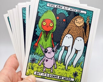 You Can Sit With Us Postcard