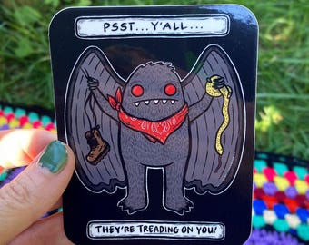 Redneck Mothman Vinyl Sticker