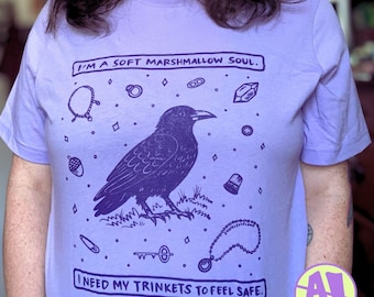 Trinkets Crow Soft Soul T-Shirt