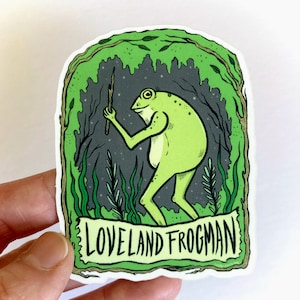 Loveland Frogman Vinyl Sticker