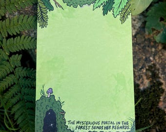 Mysterious Forest Portal Notepad