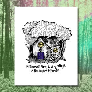 Creepy Cottage Print - 8x10