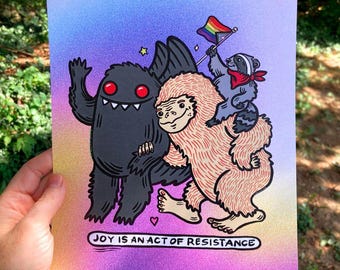 Joy Is Resistance Pride Print - 8x10