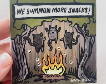 Kitty Forest Coven Vinyl Sticker