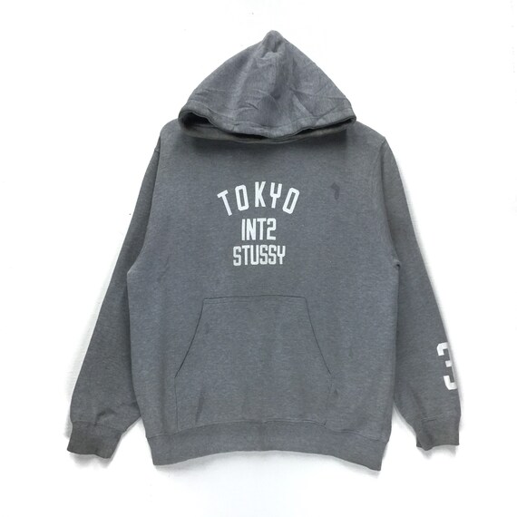 grey stussy jumper