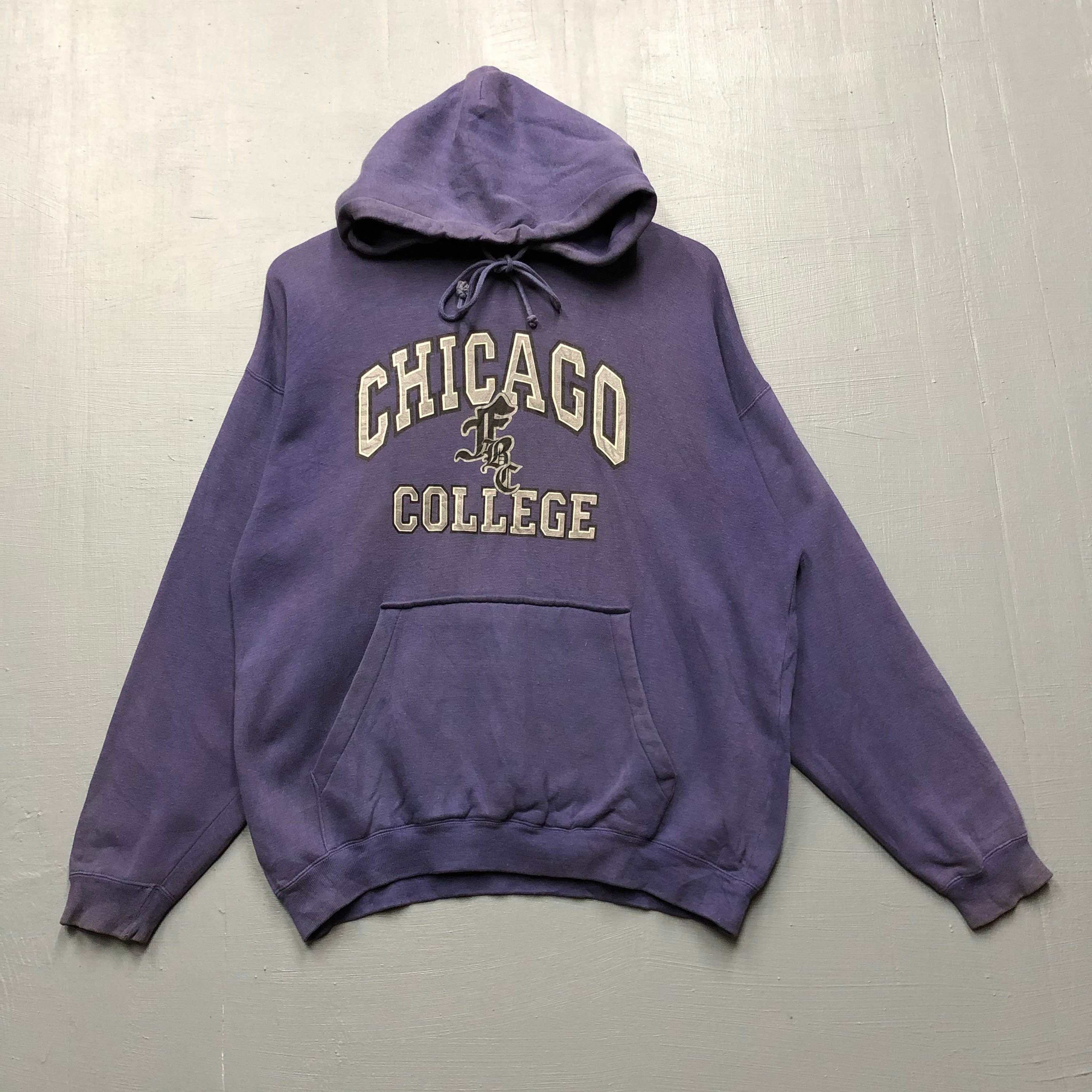 Rare Vintage Chicago college hoodie sweater pullover jumper | Etsy