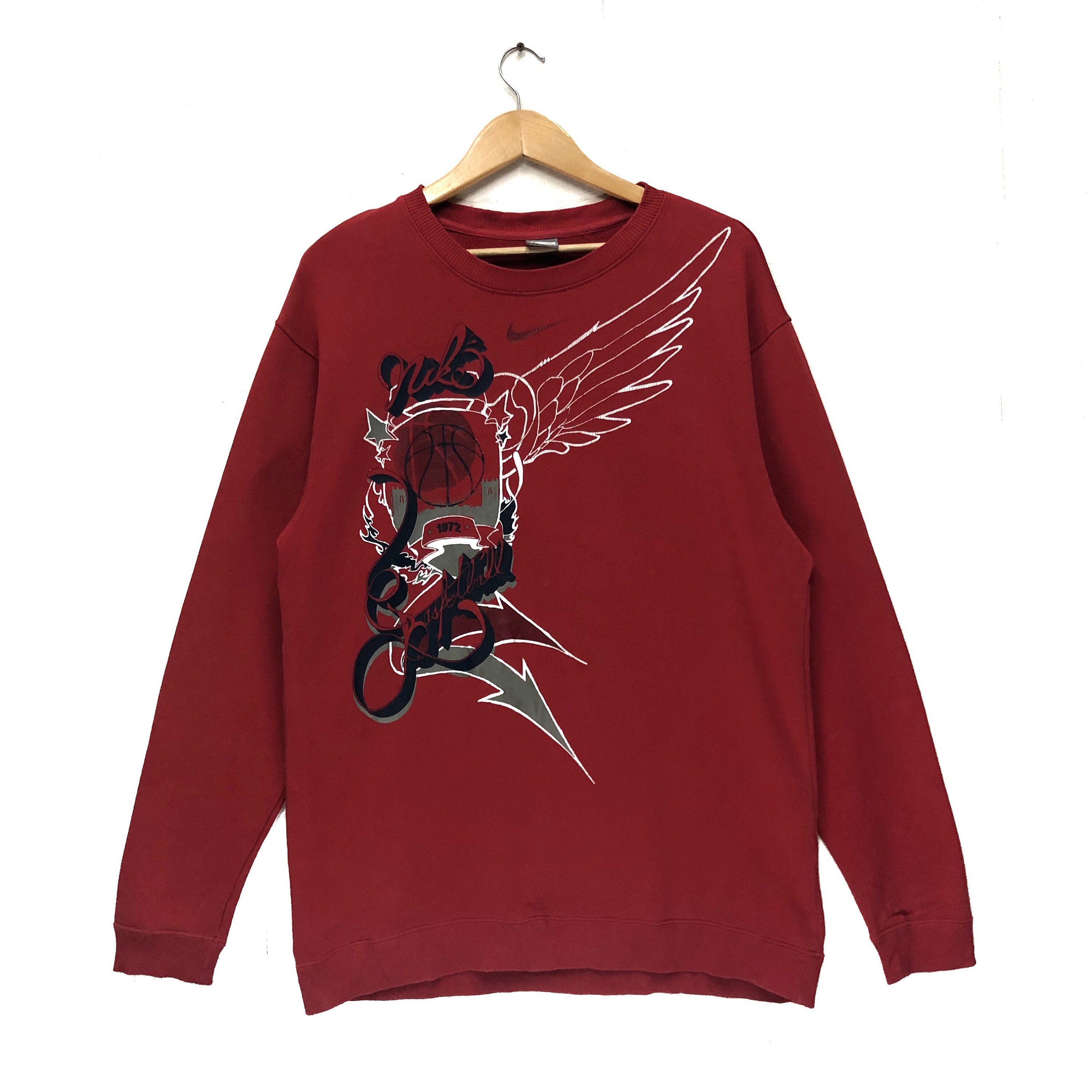 Nike basketball sweatshirt big logo jumper sweatshirt sweater | Etsy