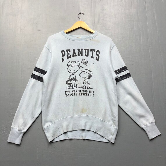 Rare!!Vintage Snoopy Peanuts Sweatshirt Biglogo Character cartoon animations pullover jumper