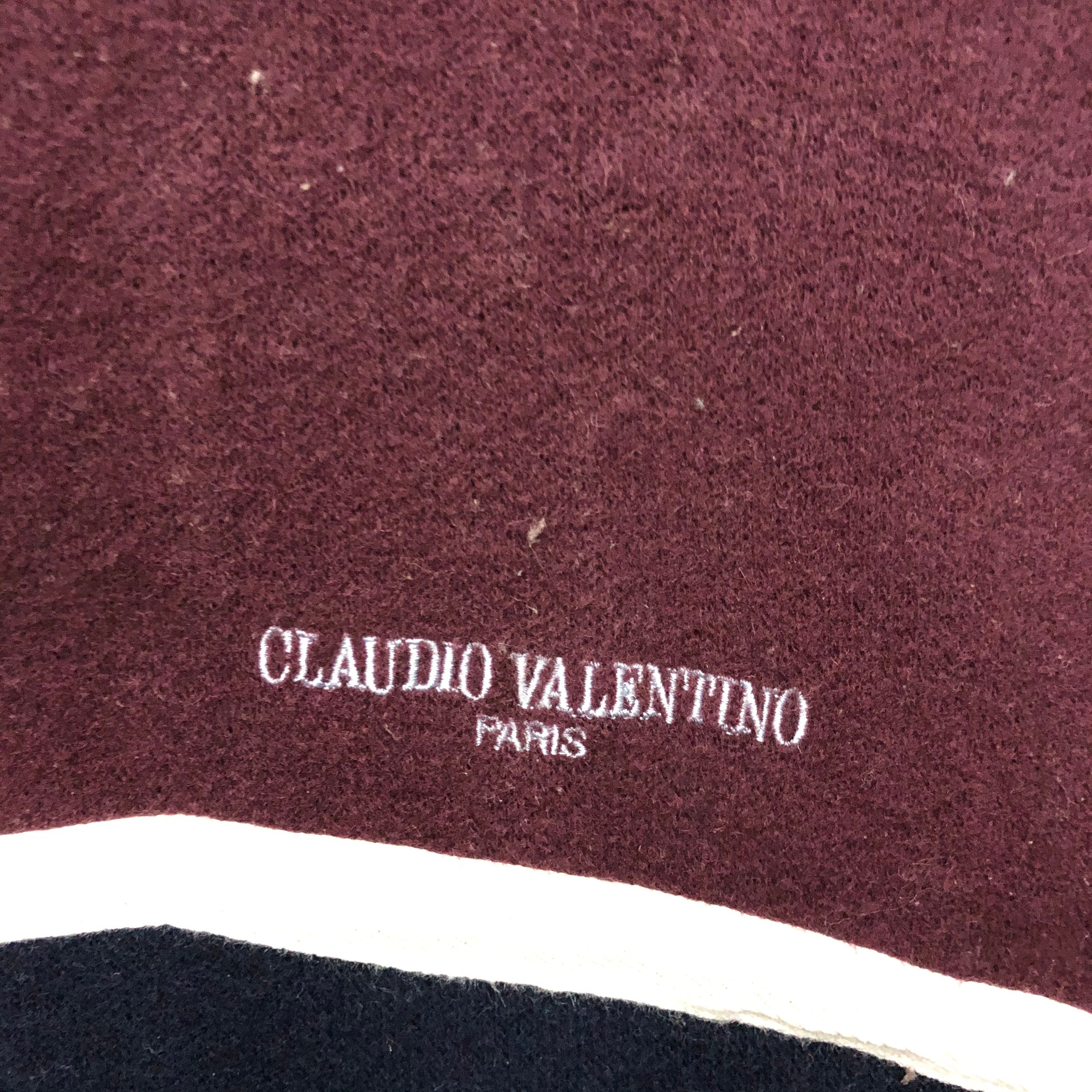 Rare claudio valentino sweatshirt small logo embroidered | Etsy
