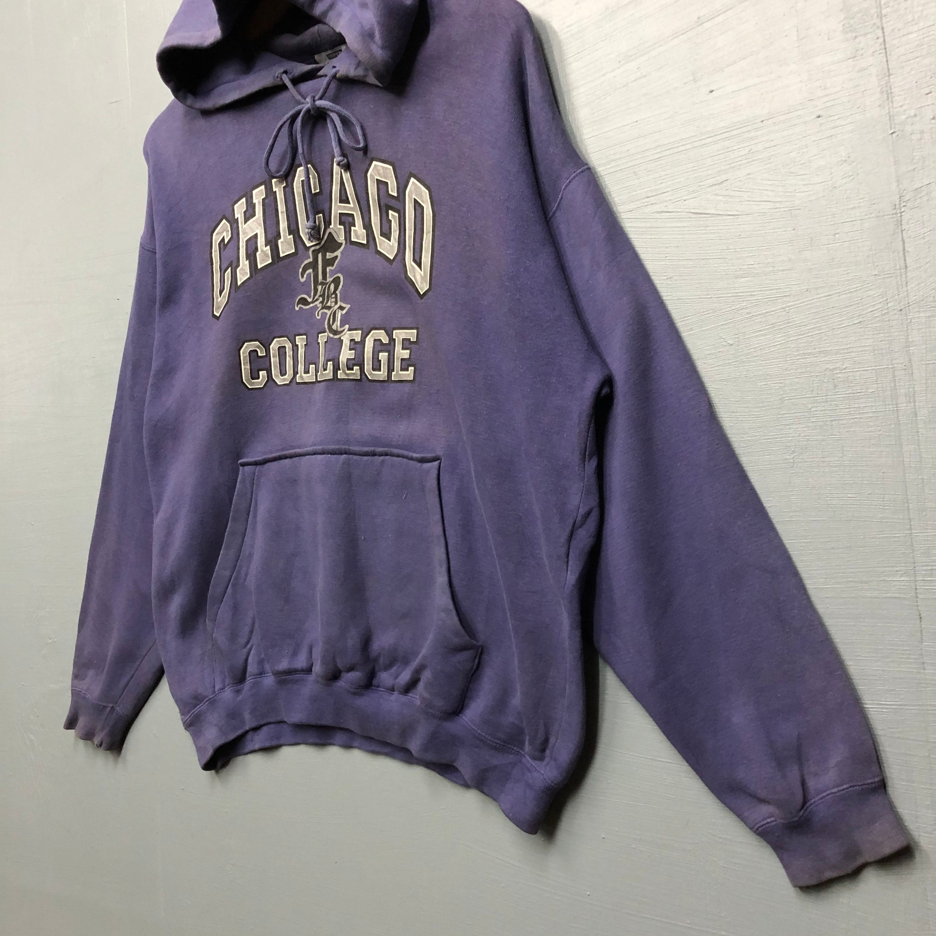 Rare Vintage Chicago college hoodie sweater pullover jumper | Etsy