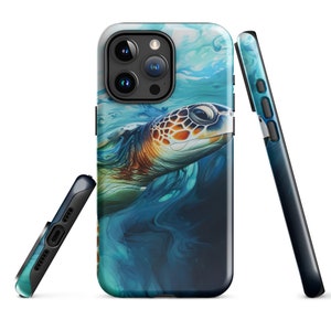 Sea Turtle Ocean Adventure Tough Case für das iPhone - Tauche ein in Stil und Schutz
