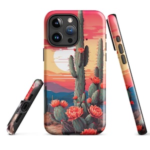 Etui Tough Case do iPhone® Cactus Flower w kolorze pustynnym