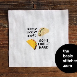 Cross Stitch Pattern - Some like it soft, some like it hard