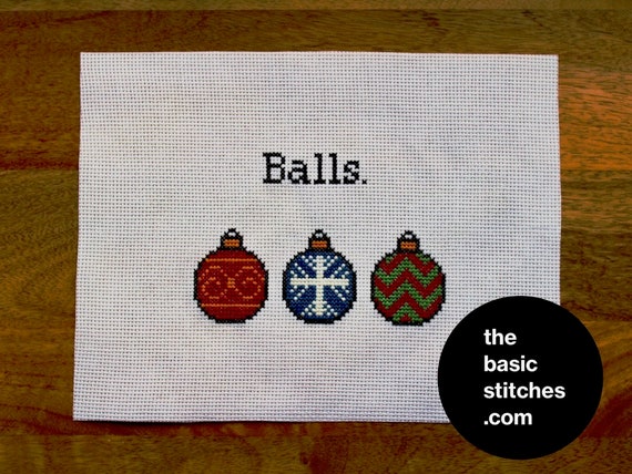 Cross Stitch Kit Boules De Noel