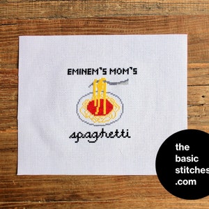 Cross Stitch Pattern - Eminem&#39;s Mom&#39;s spaghetti