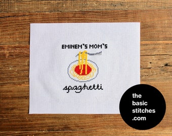 Cross Stitch Pattern - Eminem's Mom's spaghetti