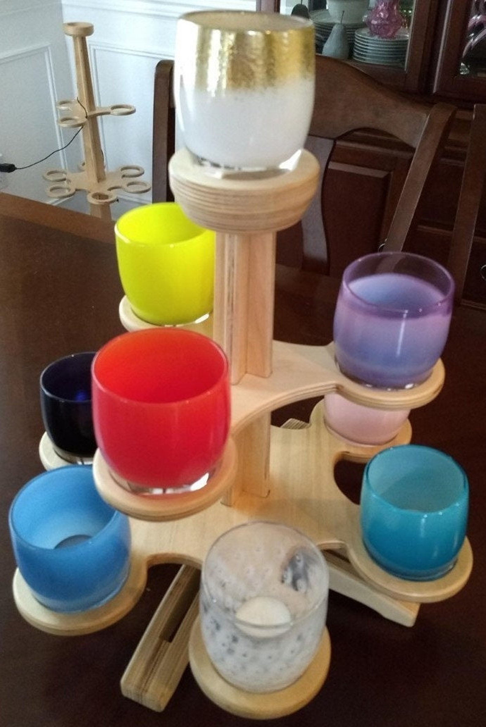 Votive candle tree Etsy