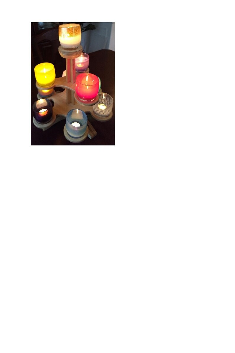 Votive candle tree Etsy